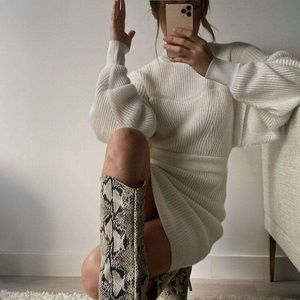 Herve Leger Size XS Alabaster Dress